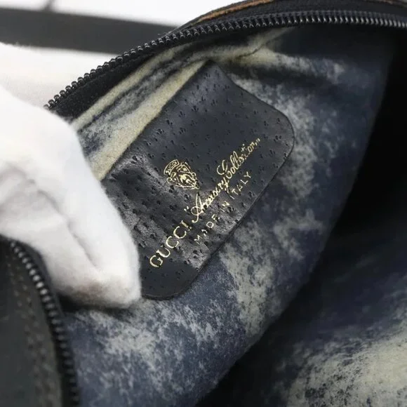 GUCCI GG Supreme Sherry Line Shoulder Bag PVC Navy Gold 89 02 055 Auth am9980 - Picture 11 of 15